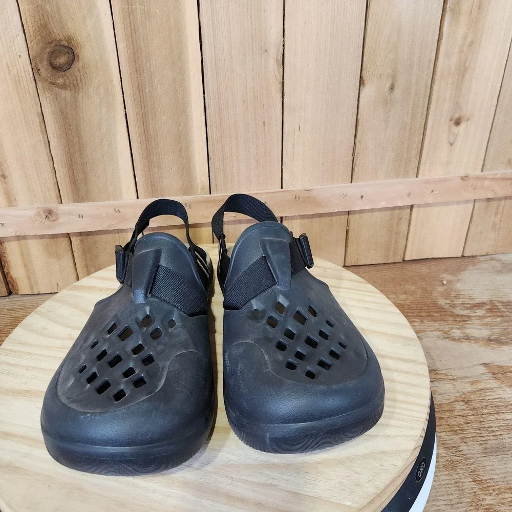 Chaco Chillos Clog Sandals Shoes Mens 10 Black Closed Toe Adjustable Outdoor